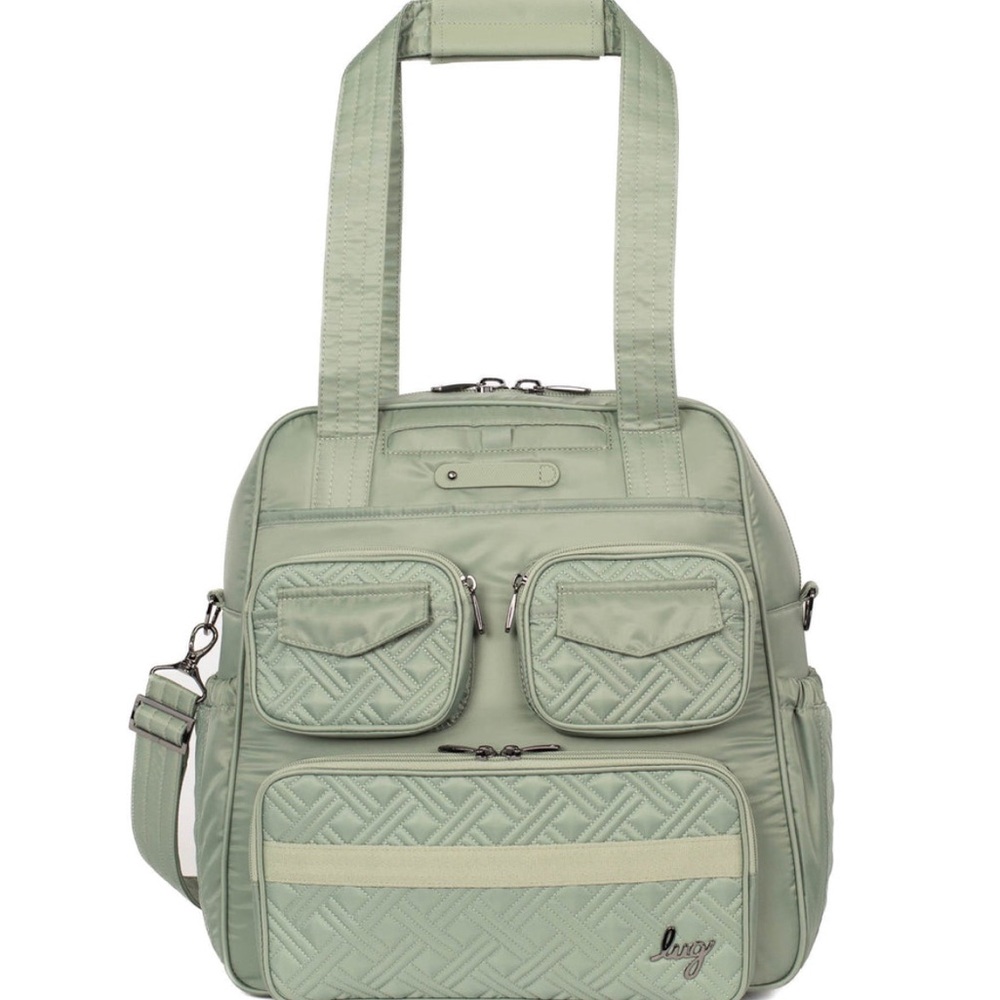 Lug Puddle Jumper LE Convertible Tote Bag Sage Green - Picture 1 of 6